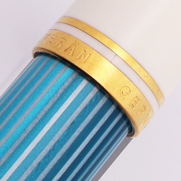 Pelikan M600 Souveran Fountain Pen - 2018 LE Turquoise-White